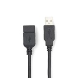 Laidas - ilgiklis USB 2.0 (K-L) 3m 480Mbps Nedis